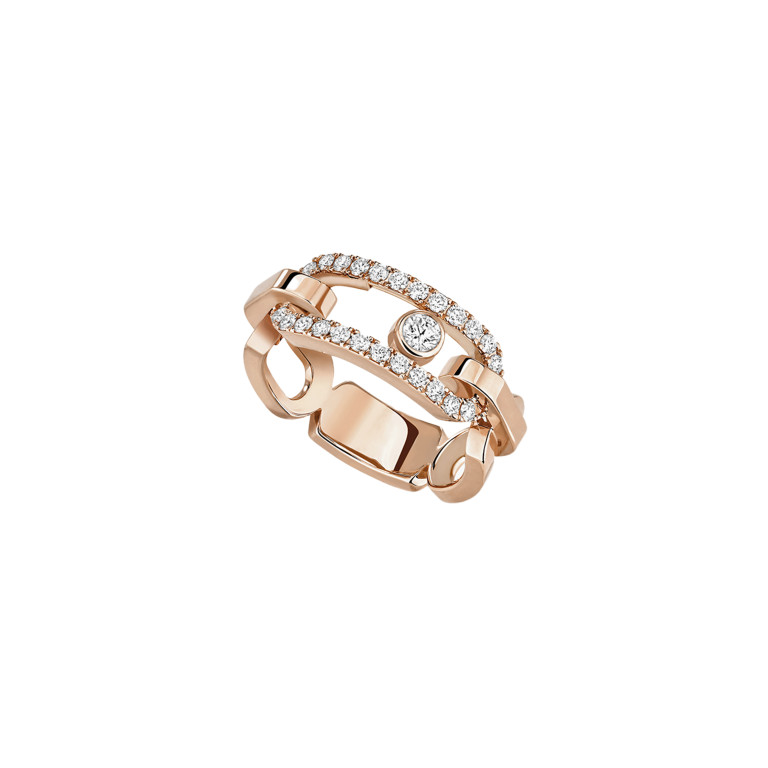 Move Link Ring - Messika  - 12728-PG Move Link Ring - Messika - 12728-PG