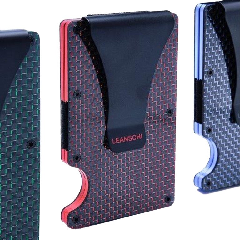 Leanschi portemonnee Tech-Wallet Black & Red Carbon - BGTE-CC19 - #2 Leanschi portemonnee Tech-Wallet Black & Red Carbon - BGTE-CC19 - #2