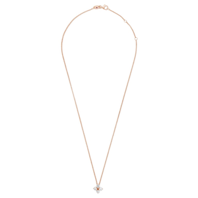 Roberto Coin Love in Verona collier met hanger roodgoud met diamant - ADR888CL2195 - #2 Roberto Coin Love in Verona collier met hanger roodgoud met diamant - ADR888CL2195 - #2