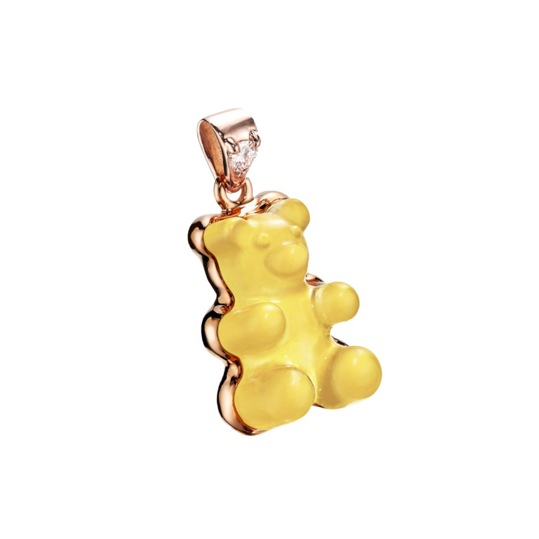 Colours Hanger - Gemmy Bear - Gb geel opaal Colours Hanger - Gemmy Bear - Gb geel opaal