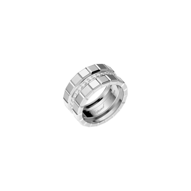 Chopard Ice Cube Medium ring witgoud met diamant - 827004-1043 - #1 Chopard Ice Cube Medium ring witgoud met diamant - 827004-1043 - #1