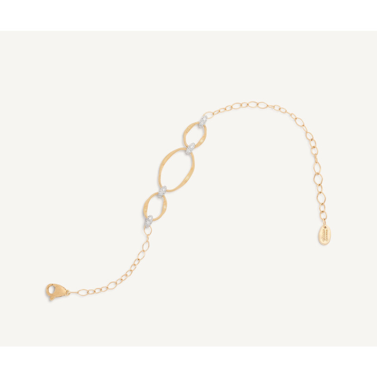 Marco Bicego Marrakech Onde armband geel/wit goud met diamant - BG771-B2 - #3 Marco Bicego Marrakech Onde armband geel/wit goud met diamant - BG771-B2 - #3