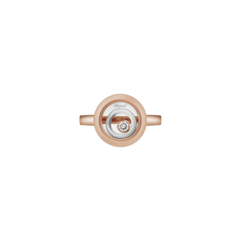 Chopard Happy Diamonds Happy Spirit ring rosé/wit goud met diamant - 828230-9011 - #2 Chopard Happy Diamonds Happy Spirit ring rosé/wit goud met diamant - 828230-9011 - #2