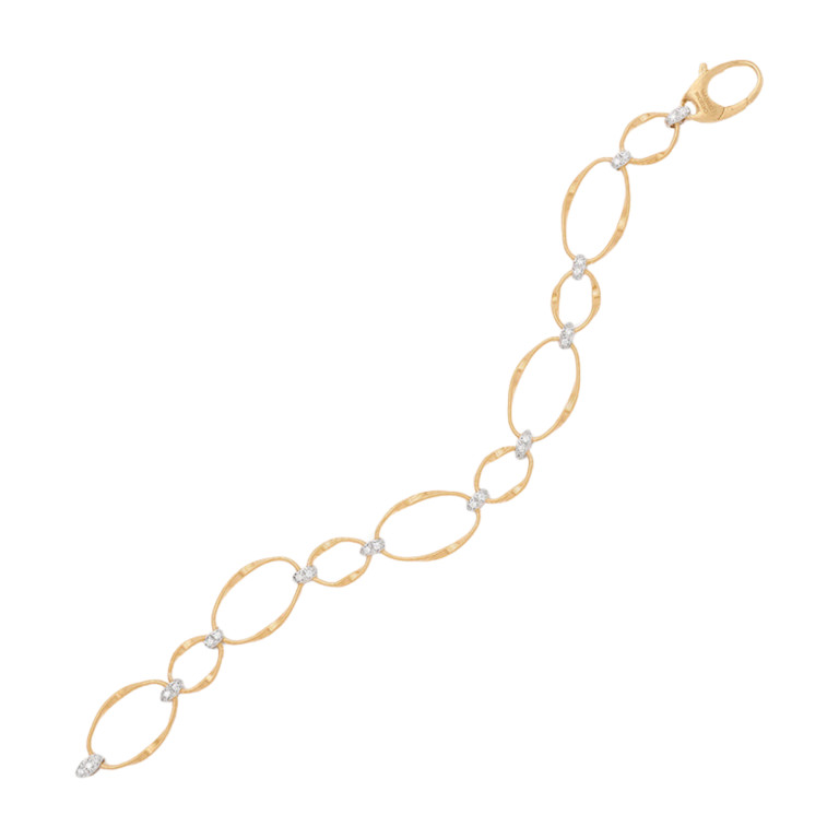 Marco Bicego Marrakech Onde armband geel/wit goud met diamant - BG783-B2 - #4 Marco Bicego Marrakech Onde armband geel/wit goud met diamant - BG783-B2 - #4