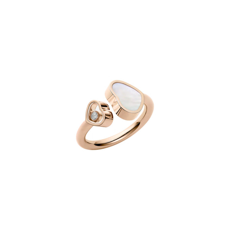 Chopard Happy Diamonds Happy Hearts ring roodgoud met diamant - 829482-5310 - #1 Chopard Happy Diamonds Happy Hearts ring roodgoud met diamant - 829482-5310 - #1