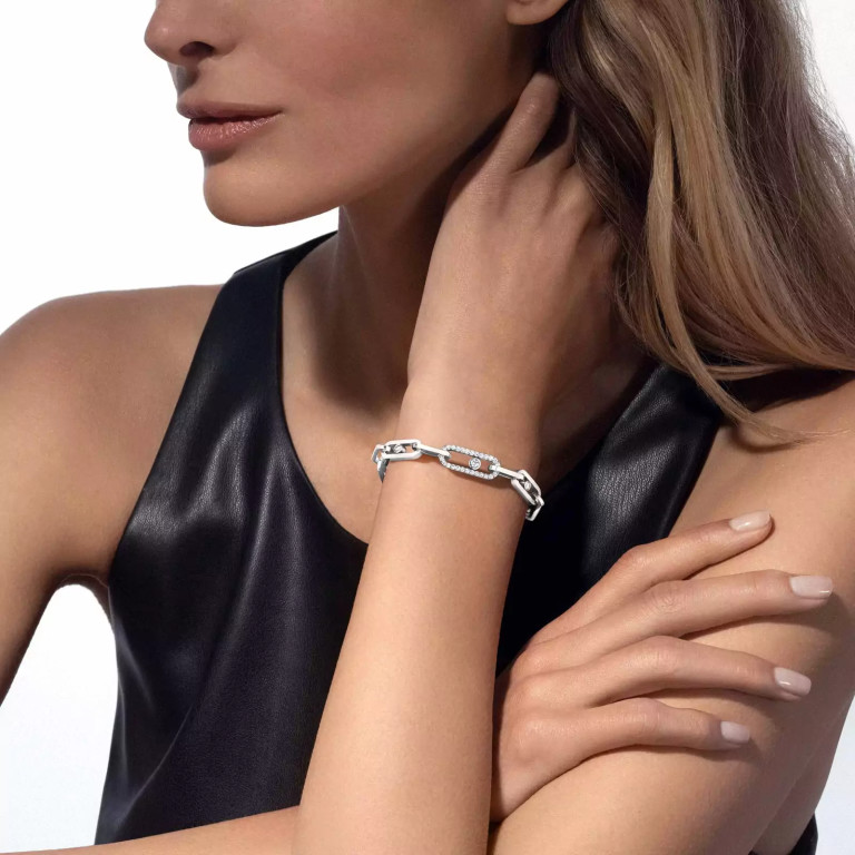 Messika Move Link armband witgoud met diamant - 12576-WG - #2 Messika Move Link armband witgoud met diamant - 12576-WG - #2