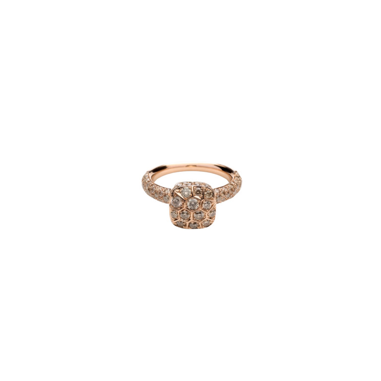 Pomellato Nudo Solitaire ring rosé/wit goud met diamant - PAC2028 O6000 DBR00 - #3 Pomellato Nudo Solitaire ring rosé/wit goud met diamant - PAC2028 O6000 DBR00 - #3