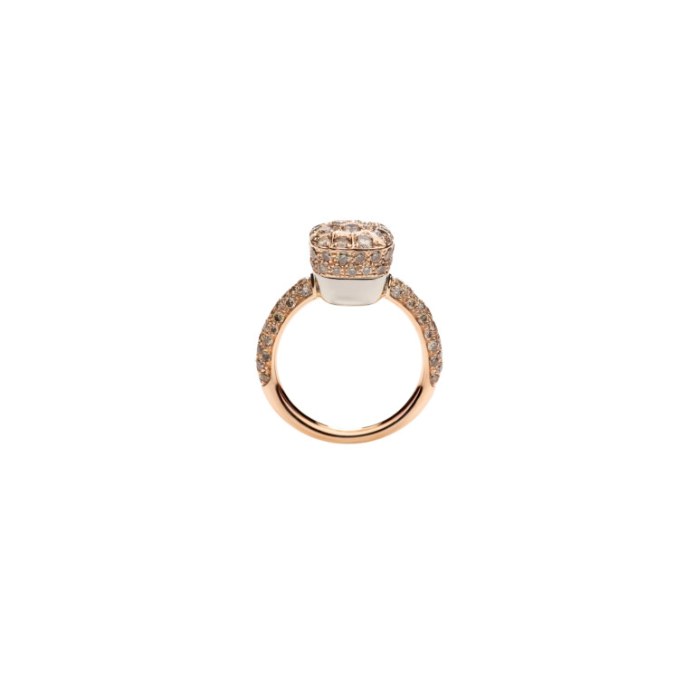 Pomellato Nudo Solitaire ring rosé/wit goud met diamant - PAC2028 O6000 DBR00 - #4 Pomellato Nudo Solitaire ring rosé/wit goud met diamant - PAC2028 O6000 DBR00 - #4