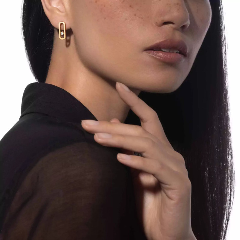 Messika Move Uno oorknoppen geelgoud met diamant - 12182-YG - #3 Messika Move Uno oorknoppen geelgoud met diamant - 12182-YG - #3