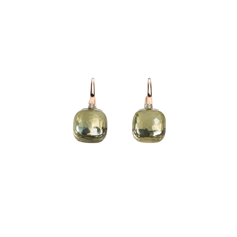 Pomellato Nudo oorhangers rosé/wit goud met Prasioliet - POA1070 O6000 000PA - #2 Pomellato Nudo oorhangers rosé/wit goud met Prasioliet - POA1070 O6000 000PA - #2