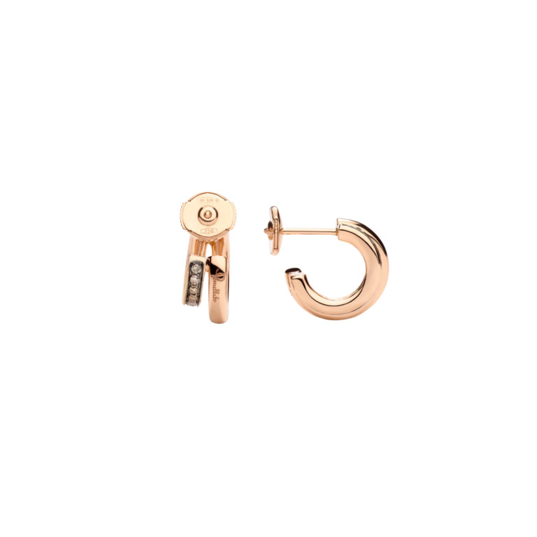Pomellato Pomellato Together oorknoppen roodgoud met diamant - POB8111 O7000 DBR00 - #3 Pomellato Pomellato Together oorknoppen roodgoud met diamant - POB8111 O7000 DBR00 - #3