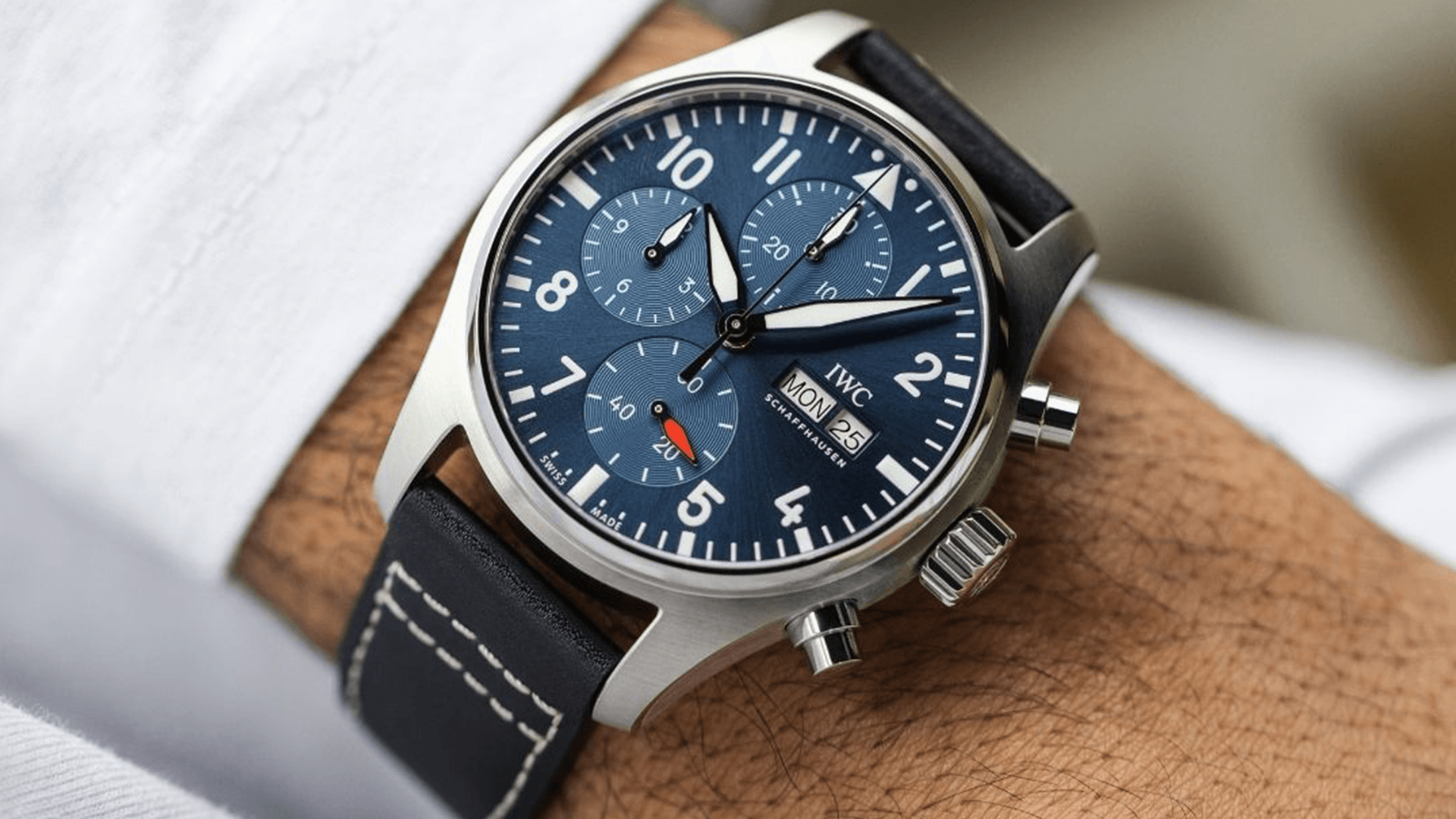 IWC Pilot Chronograph | Stopwatch voor in de lucht IWC Pilot Chronograph | Stopwatch voor in de lucht