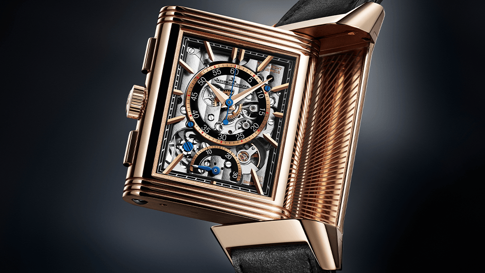 Reverso horloge met draaibare kast Reverso horloge met draaibare kast