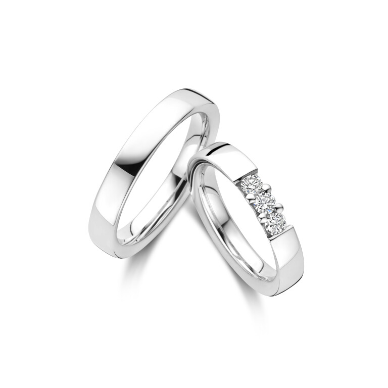 witgoud trouwring Classic Love Collection - 280001 - #2 witgoud trouwring Classic Love Collection - 280001 - #2