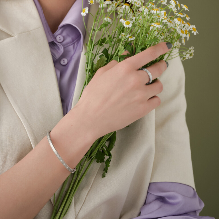 Roberto Coin Princess armband witgoud met diamant - ADR777BA1074_01 - #5 Roberto Coin Princess armband witgoud met diamant - ADR777BA1074_01 - #5