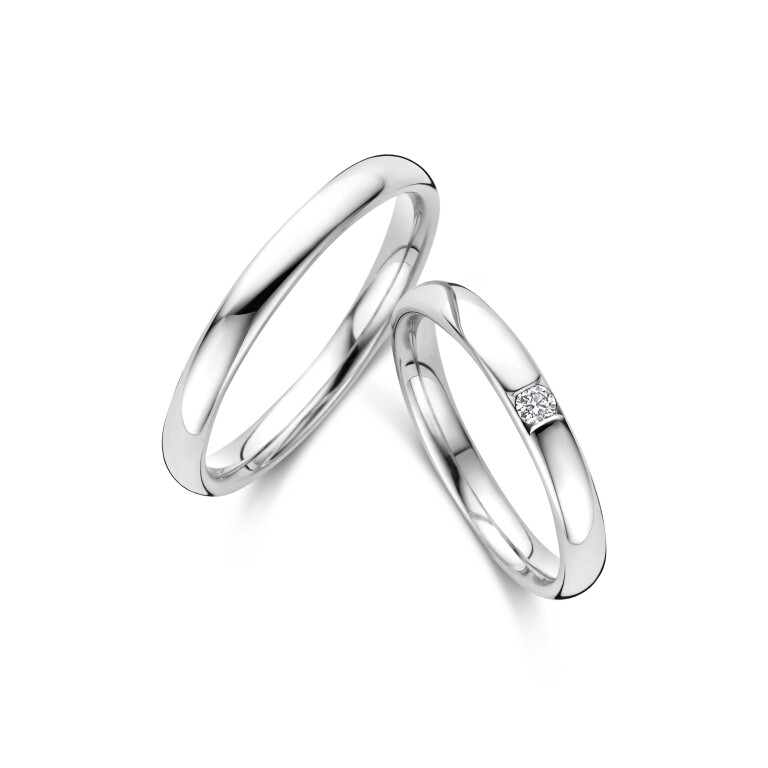 witgoud trouwring Classic Love Collection - 240665 - #2 witgoud trouwring Classic Love Collection - 240665 - #2