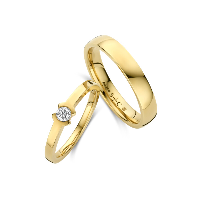 geelgoud trouwring Classic Love Collection - 241699 - #3 geelgoud trouwring Classic Love Collection - 241699 - #3