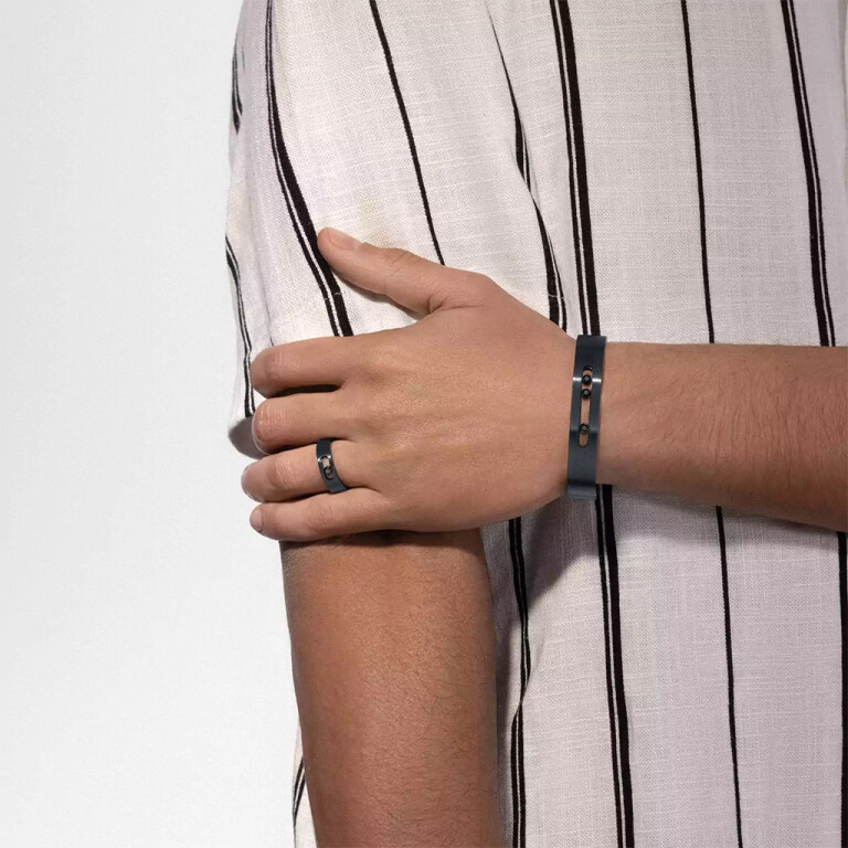 Messika Move Titanium ring titanium met diamant - 07165-TB - #3 Messika Move Titanium ring titanium met diamant - 07165-TB - #3