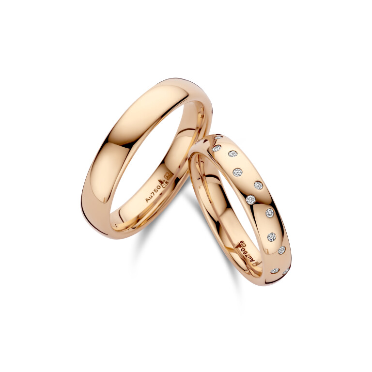 roodgoud trouwring Classic Love Collection - 247049 - #4 roodgoud trouwring Classic Love Collection - 247049 - #4