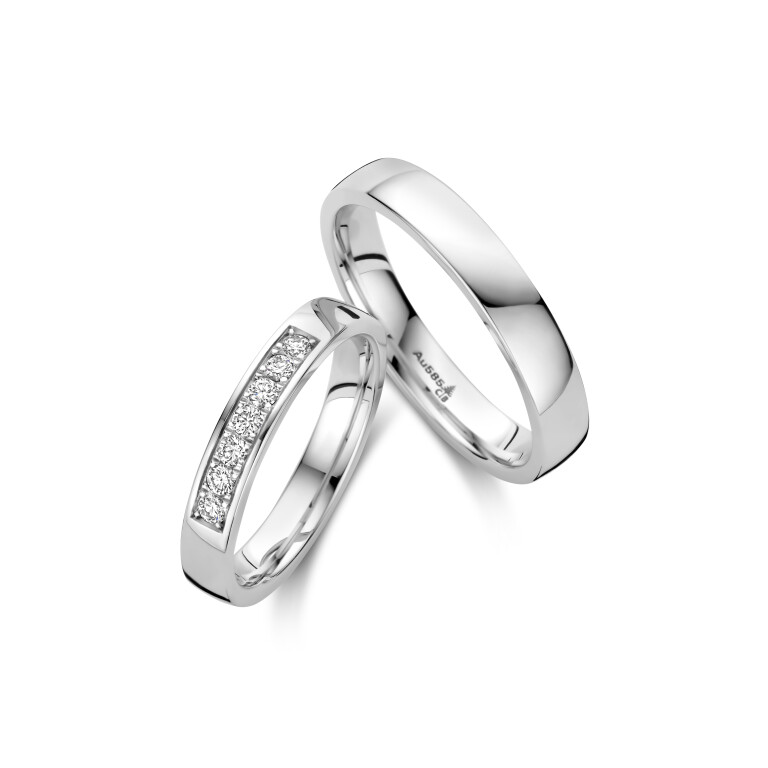 witgoud trouwring Classic Love Collection - 244709 - #4 witgoud trouwring Classic Love Collection - 244709 - #4