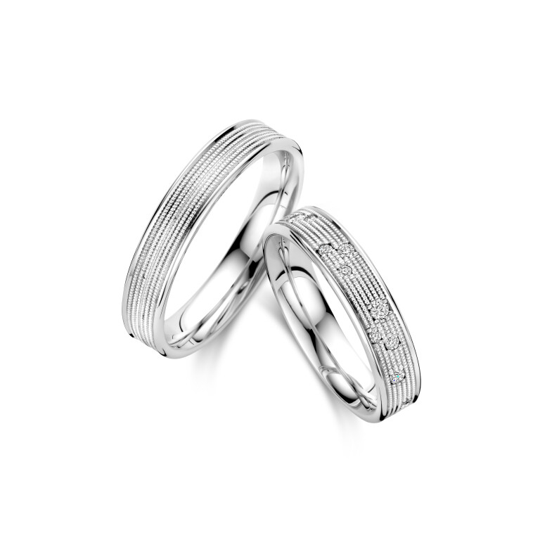 witgoud trouwring Classic Love Collection - 245443 - #4 witgoud trouwring Classic Love Collection - 245443 - #4