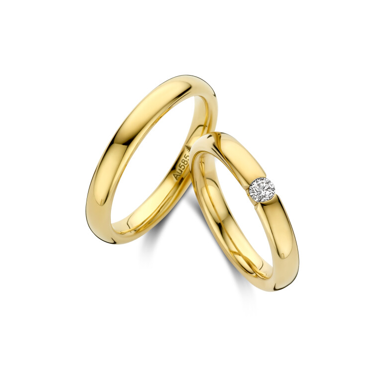 geelgoud trouwring Classic Love Collection - 270674 - #3 geelgoud trouwring Classic Love Collection - 270674 - #3