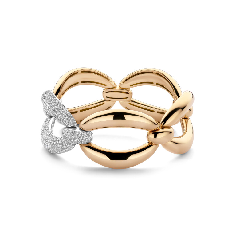 roodgoud schakel armband met diamant SC Highlights Diamonds - #2 roodgoud schakel armband met diamant SC Highlights Diamonds - #2