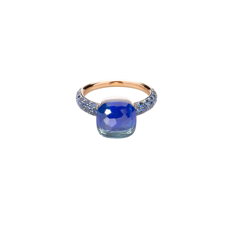 Pomellato Nudo Deep Blue ring rosé/wit goud - PAB9040 O6000 ZALTL - #2 Pomellato Nudo Deep Blue ring rosé/wit goud - PAB9040 O6000 ZALTL - #2
