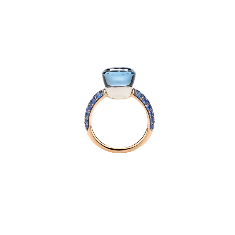 Pomellato Nudo Deep Blue ring rosé/wit goud - PAB9040 O6000 ZALTL - #3 Pomellato Nudo Deep Blue ring rosé/wit goud - PAB9040 O6000 ZALTL - #3