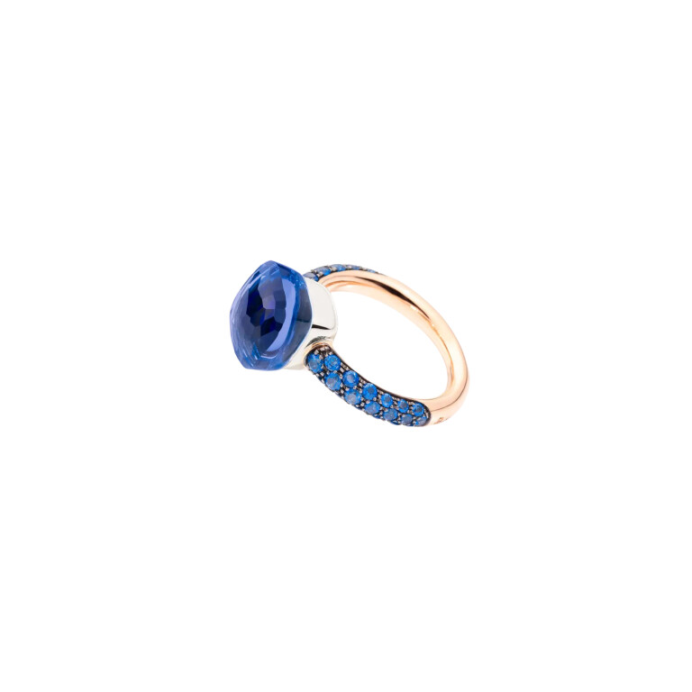 Pomellato Nudo Deep Blue ring rosé/wit goud - PAB9040 O6000 ZALTL - #4 Pomellato Nudo Deep Blue ring rosé/wit goud - PAB9040 O6000 ZALTL - #4