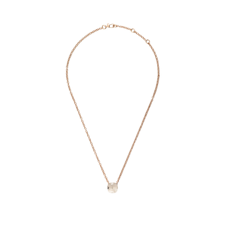 Pomellato Nudo collier met hanger rosé/wit goud met Topaas - PCB6010 O6000 000TB - #2 Pomellato Nudo collier met hanger rosé/wit goud met Topaas - PCB6010 O6000 000TB - #2