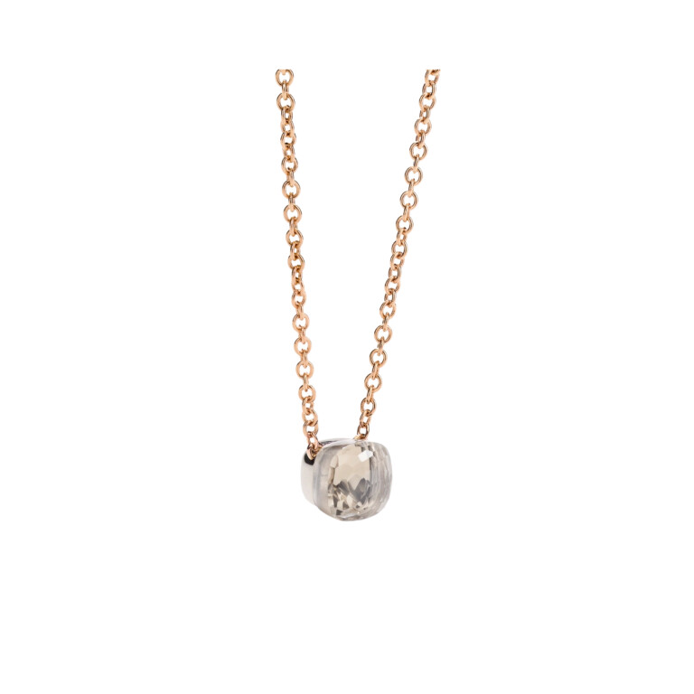 Pomellato Nudo collier met hanger rosé/wit goud met Topaas - PCB6010 O6000 000TB - #3 Pomellato Nudo collier met hanger rosé/wit goud met Topaas - PCB6010 O6000 000TB - #3