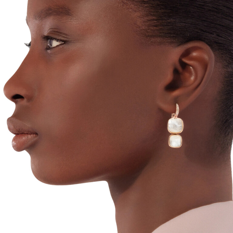 Pomellato Nudo oorhangers roodgoud met diamant - POC2025 O7WHR BTBMP - #4 Pomellato Nudo oorhangers roodgoud met diamant - POC2025 O7WHR BTBMP - #4