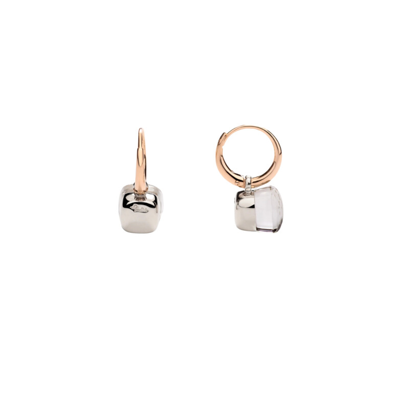 Pomellato Nudo Petit oorhangers rosé/wit goud met Topaas - POB2010 O6000 000TB - #3 Pomellato Nudo Petit oorhangers rosé/wit goud met Topaas - POB2010 O6000 000TB - #3