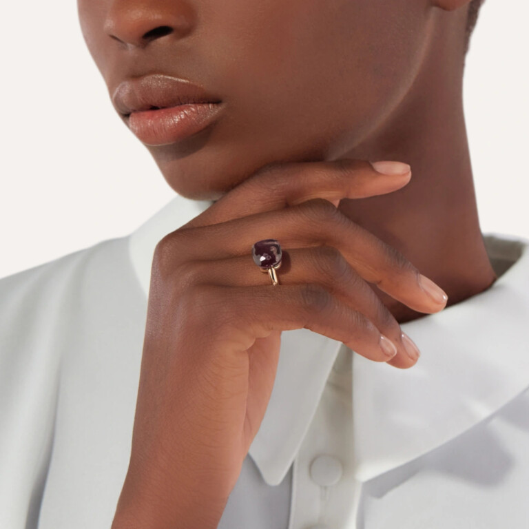 Pomellato Nudo ring rosé/wit goud met Kwarts - PAA1100 O6000 000QF - #6 Pomellato Nudo ring rosé/wit goud met Kwarts - PAA1100 O6000 000QF - #6