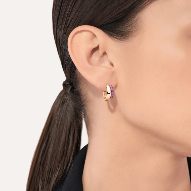 Pomellato Pomellato Together oorknoppen roodgoud met Robijn - POB8111 O7BRK RU000 - #4 Pomellato Pomellato Together oorknoppen roodgoud met Robijn - POB8111 O7BRK RU000 - #4