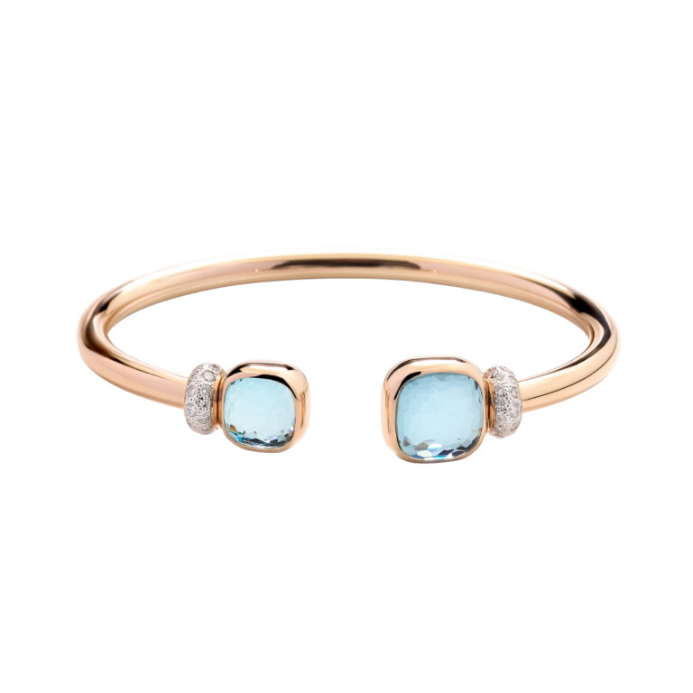 Pomellato Nudo spang armband roodgoud met diamant - PBC1006 O7WHR DB0OY - #2 Pomellato Nudo spang armband roodgoud met diamant - PBC1006 O7WHR DB0OY - #2