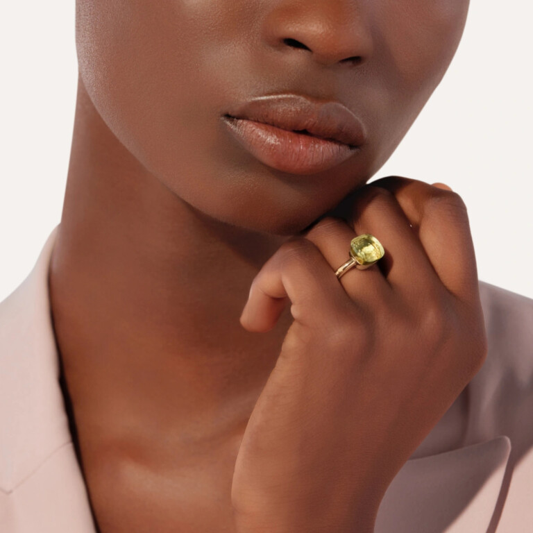 Pomellato Nudo ring rosé/wit goud met Kwarts - PAA1100 O6000 000QL - #7 Pomellato Nudo ring rosé/wit goud met Kwarts - PAA1100 O6000 000QL - #7