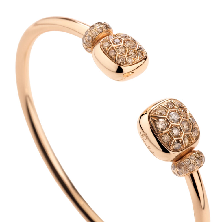Pomellato Nudo spang armband roodgoud met diamant - PBC2027 O7000 DBRTB - #5 Pomellato Nudo spang armband roodgoud met diamant - PBC2027 O7000 DBRTB - #5