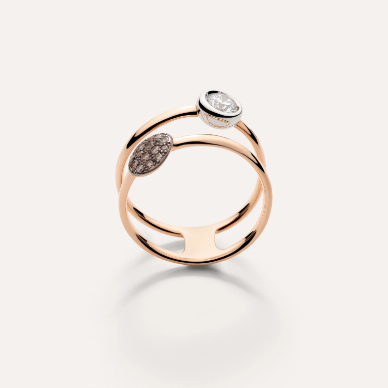 Pomellato Sabbia ring roodgoud met diamant - PAC3051 O6BWR DB0BR - #3 Pomellato Sabbia ring roodgoud met diamant - PAC3051 O6BWR DB0BR - #3