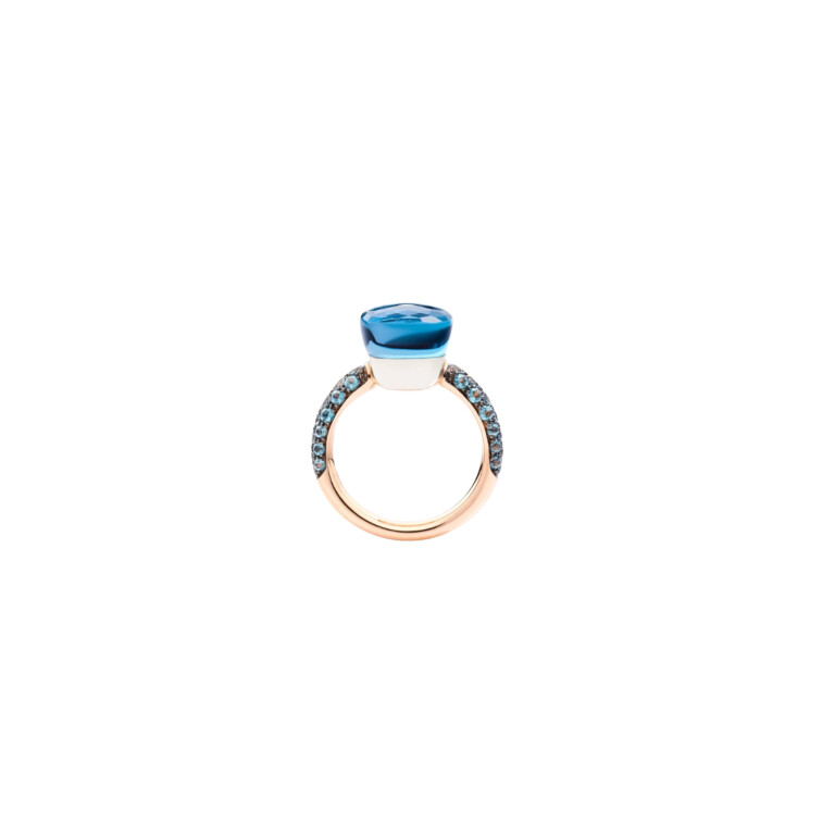 Pomellato Nudo Deep Blue ring rosé/wit goud - PAB9040 O6000 TTBTL - #3 Pomellato Nudo Deep Blue ring rosé/wit goud - PAB9040 O6000 TTBTL - #3