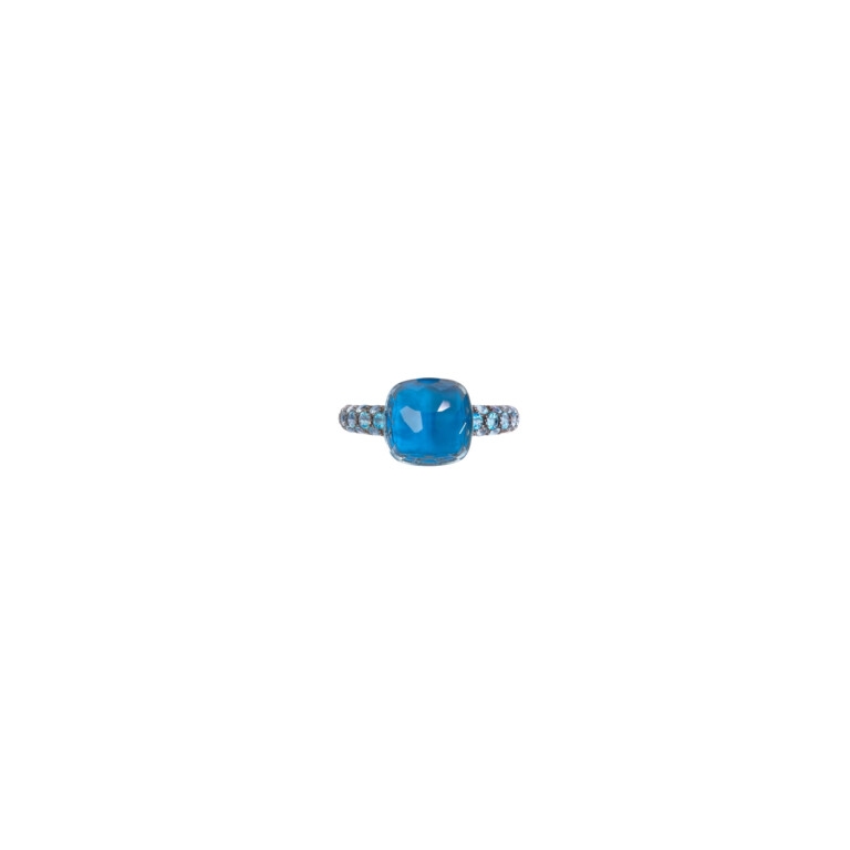 Pomellato Nudo Deep Blue ring rosé/wit goud - PAB9040 O6000 TTBTL - #4 Pomellato Nudo Deep Blue ring rosé/wit goud - PAB9040 O6000 TTBTL - #4