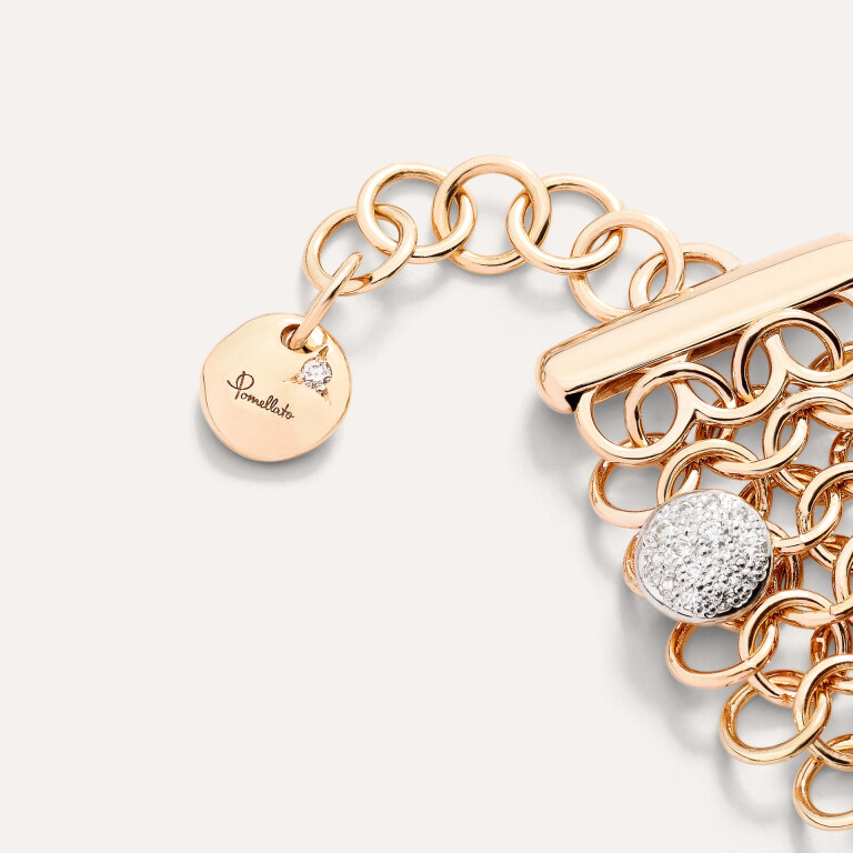 Pomellato Sabbia armband roodgoud met diamant - PBC3053 O7BWR DBX00 - #3 Pomellato Sabbia armband roodgoud met diamant - PBC3053 O7BWR DBX00 - #3