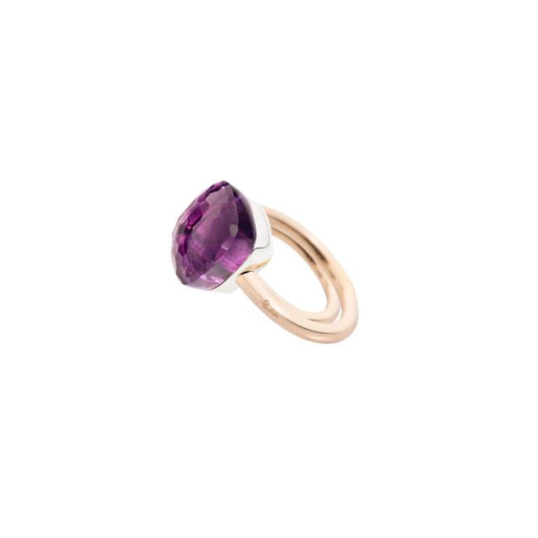 Pomellato Nudo Assoluto ring rosé/wit goud met Amethist - PAB7042 O6000 000OI - #5 Pomellato Nudo Assoluto ring rosé/wit goud met Amethist - PAB7042 O6000 000OI - #5