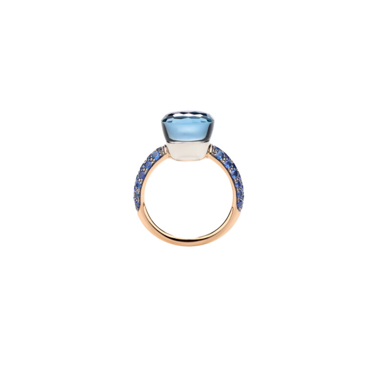 Pomellato Nudo Deep Blue ring rosé/wit goud - PAB9040 O6000 TTKTL - #3 Pomellato Nudo Deep Blue ring rosé/wit goud - PAB9040 O6000 TTKTL - #3