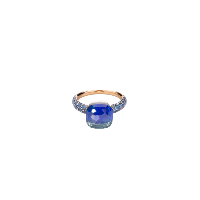 Pomellato Nudo Deep Blue ring rosé/wit goud - PAB9040 O6000 TTKTL - #4 Pomellato Nudo Deep Blue ring rosé/wit goud - PAB9040 O6000 TTKTL - #4
