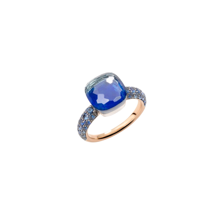Pomellato Nudo Deep Blue ring rosé/wit goud - PAB9040 O6000 TTKTL - #2 Pomellato Nudo Deep Blue ring rosé/wit goud - PAB9040 O6000 TTKTL - #2