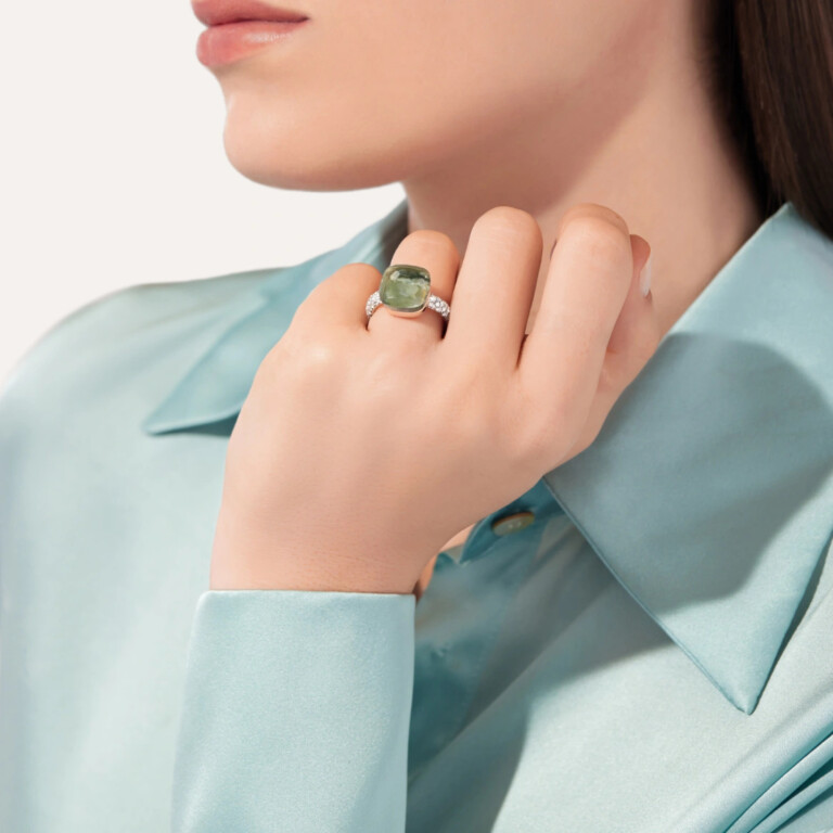 Pomellato Nudo Diamonds ring rosé/wit goud met diamant - PAB4010 O6000 DB0PA - #6 Pomellato Nudo Diamonds ring rosé/wit goud met diamant - PAB4010 O6000 DB0PA - #6