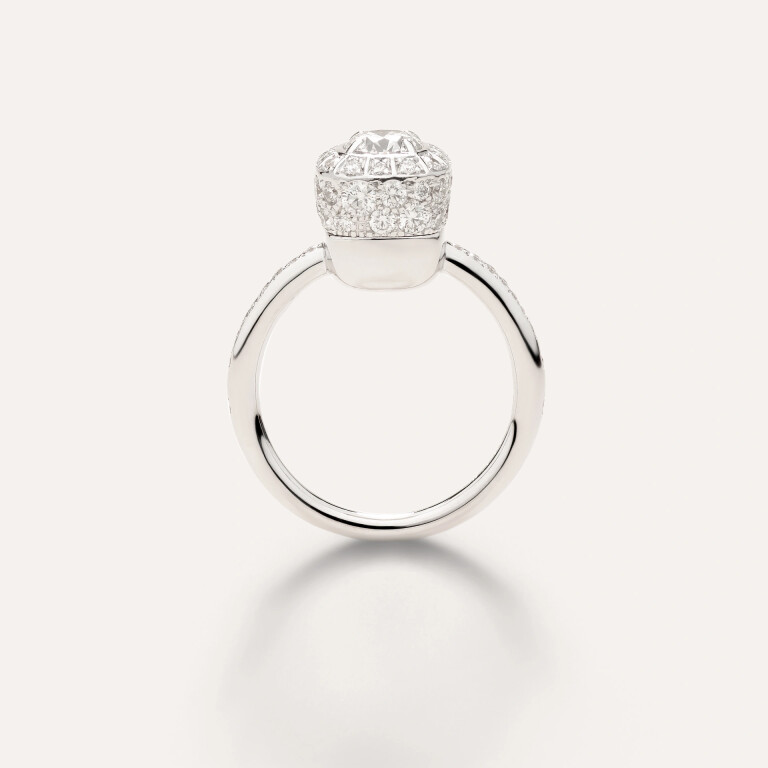 Pomellato Nudo Solitaire ring witgoud met diamant - PAC2100 FBWHR GV105 GIA - #3 Pomellato Nudo Solitaire ring witgoud met diamant - PAC2100 FBWHR GV105 GIA - #3