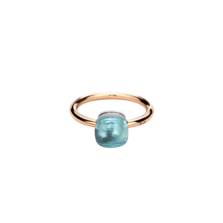 Pomellato Nudo Petit ring rosé/wit goud met Topaas - PAB4030 O6000 000OY - #4 Pomellato Nudo Petit ring rosé/wit goud met Topaas - PAB4030 O6000 000OY - #4